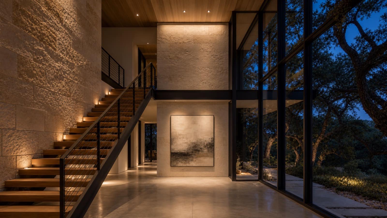 Contemporary Central Texas luxury home interior