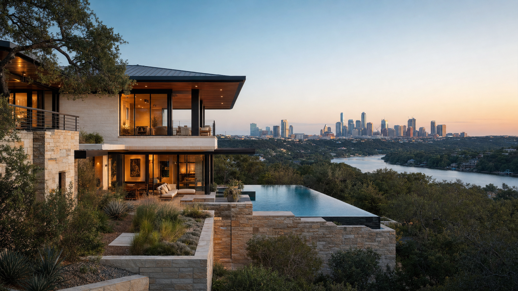 Austin luxury home exterior used as a visual context image for the July 2026 Austin housing market analysis