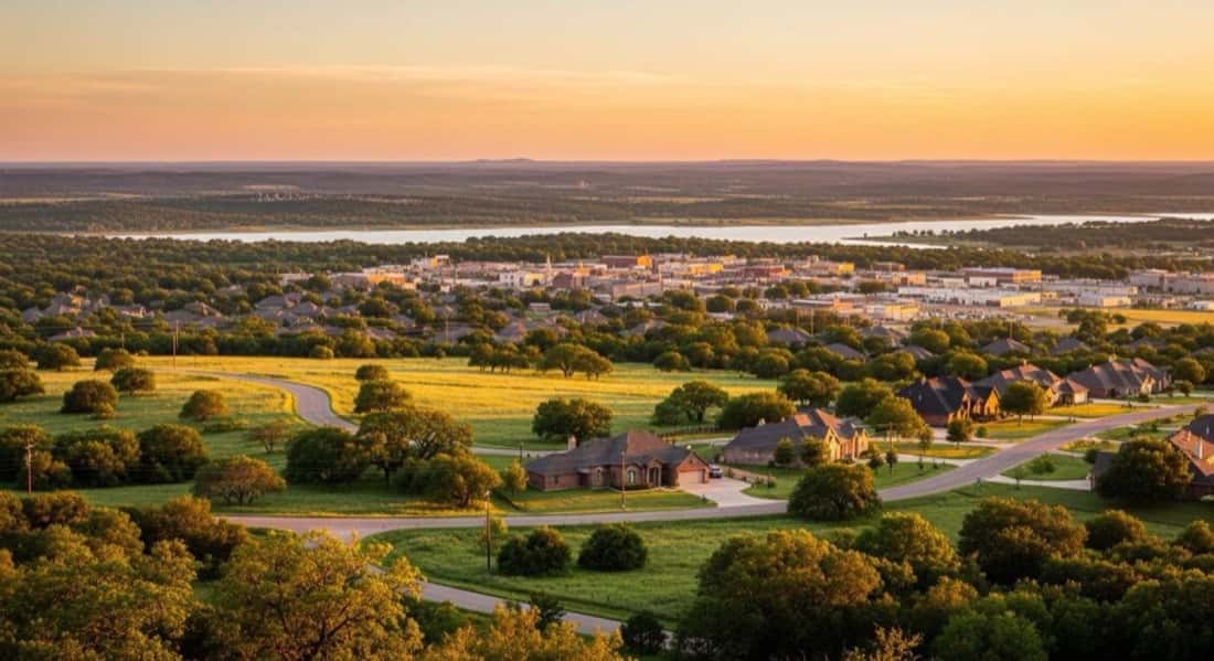 Belton, Texas real estate and neighborhood view