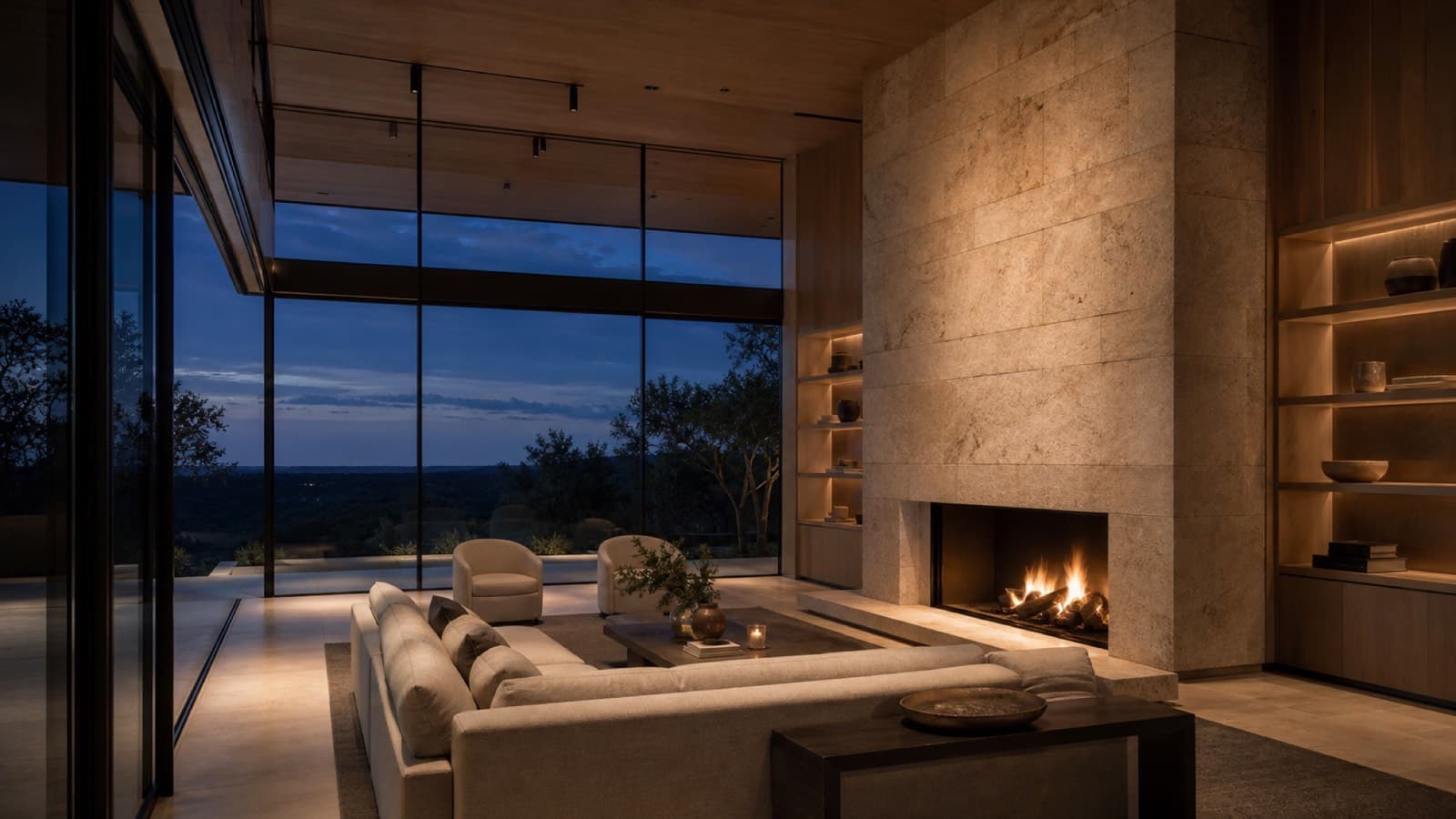 Luxury Central Texas great room prepared for market